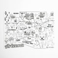 Load image into Gallery viewer, Silicone Reusable Coloring Mat & markers set Arizona
