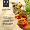 Load image into Gallery viewer, Aurora Glass Cocktail Tumblers - Asst Colors - Set of 4
