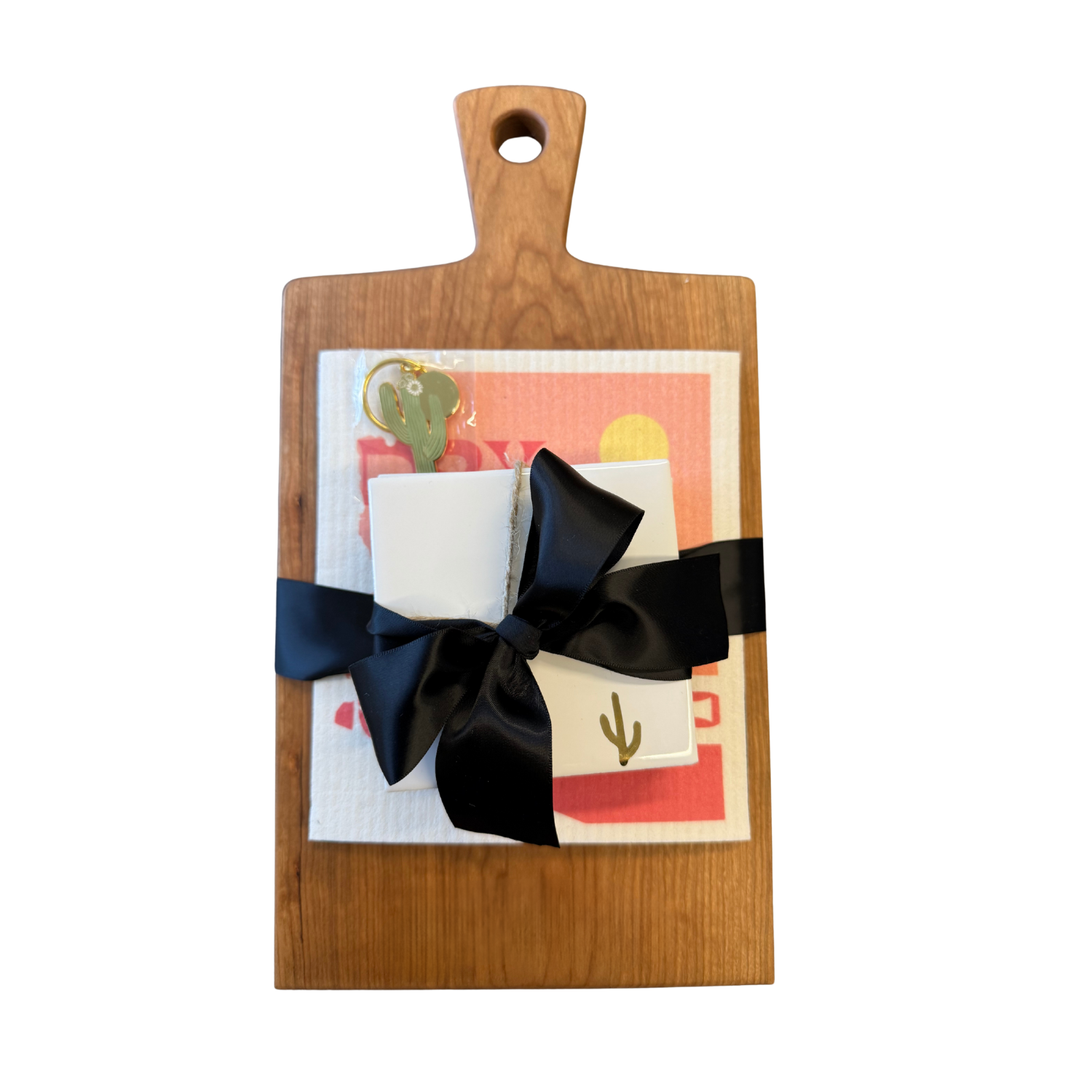Cutting Board Bundle with Doormat and Keychain