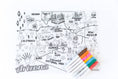 Load image into Gallery viewer, Silicone Reusable Coloring Mat & markers set Arizona
