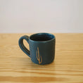 Load image into Gallery viewer, Coffee Mug | Navy with Hand-Painted Gold Cactus
