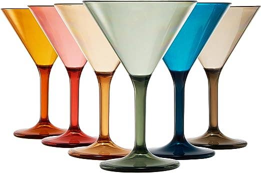 Martini Glasses | Pool Safe | Set of 6